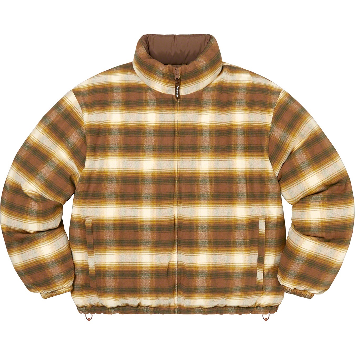 Flannel Reversible Puffer Jacket view 10